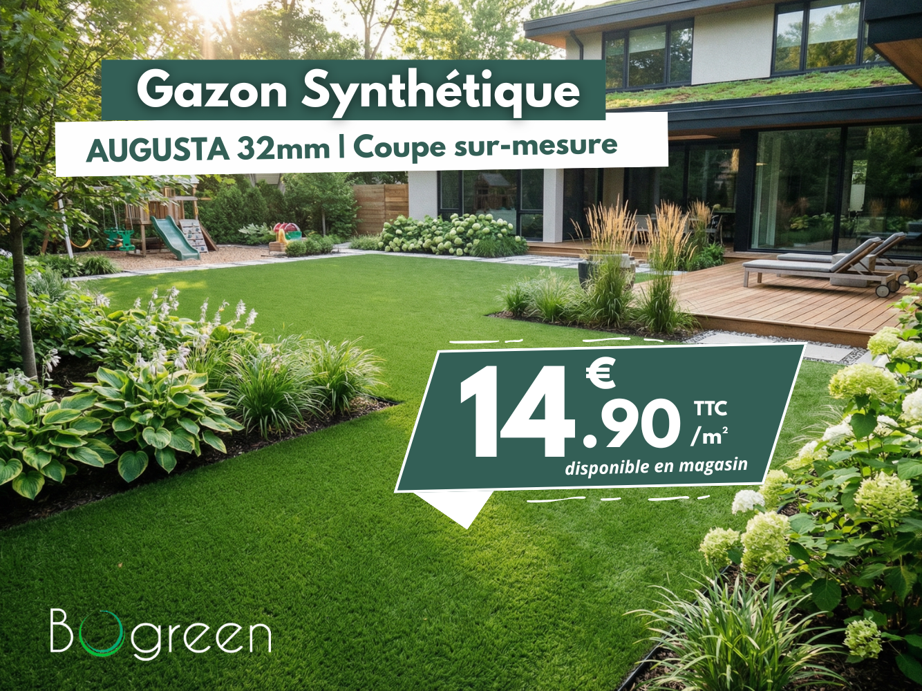 Gazon synthétique Augusta Bogreen