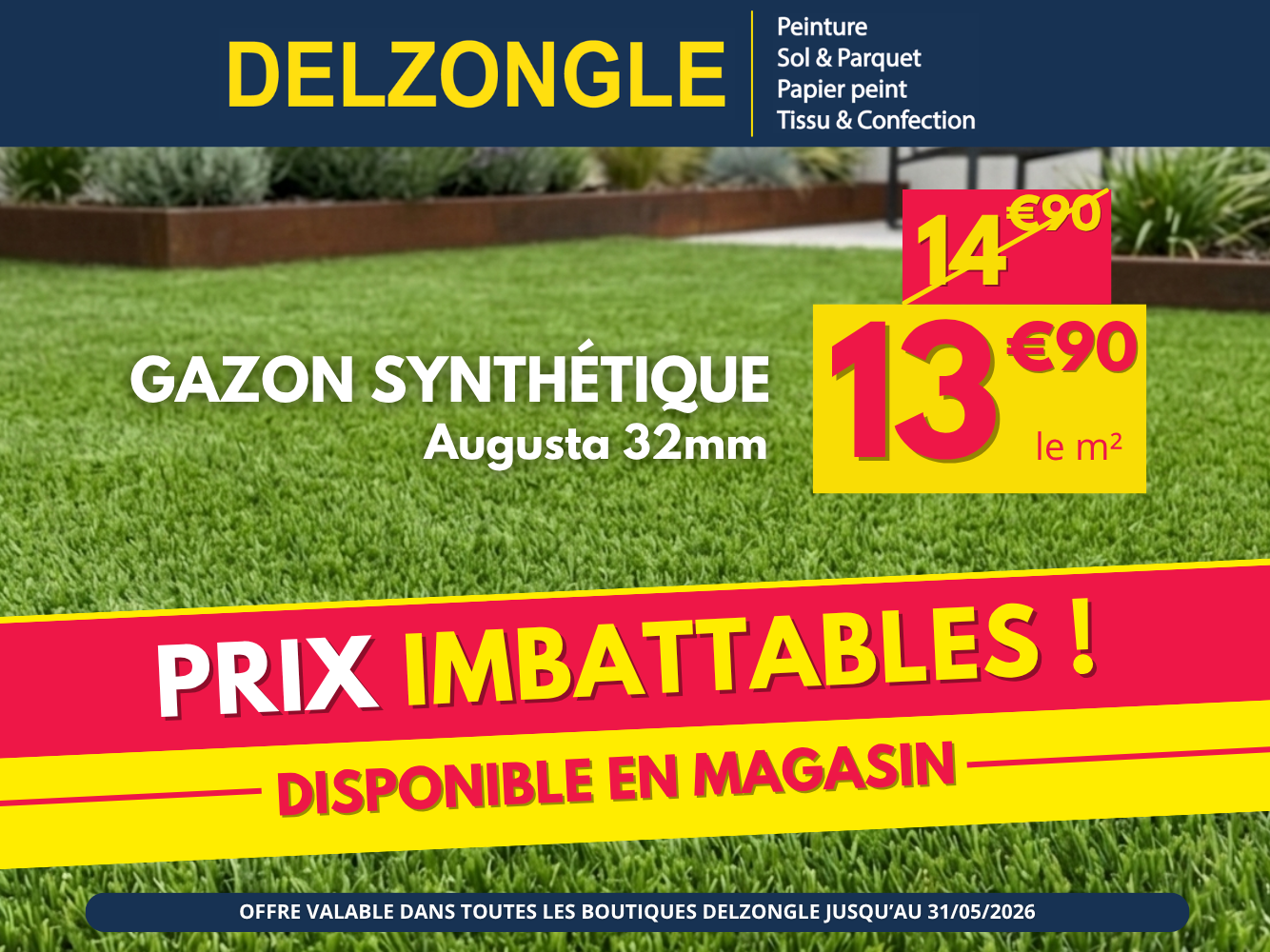 Gazon synthétique Augusta Bogreen