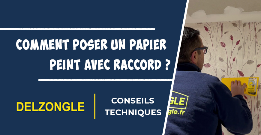 poser un papier peint avec raccord sauté