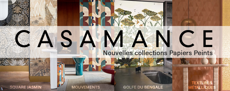 nouvelle collection papier peint Casamance Delzongle Aquitaine