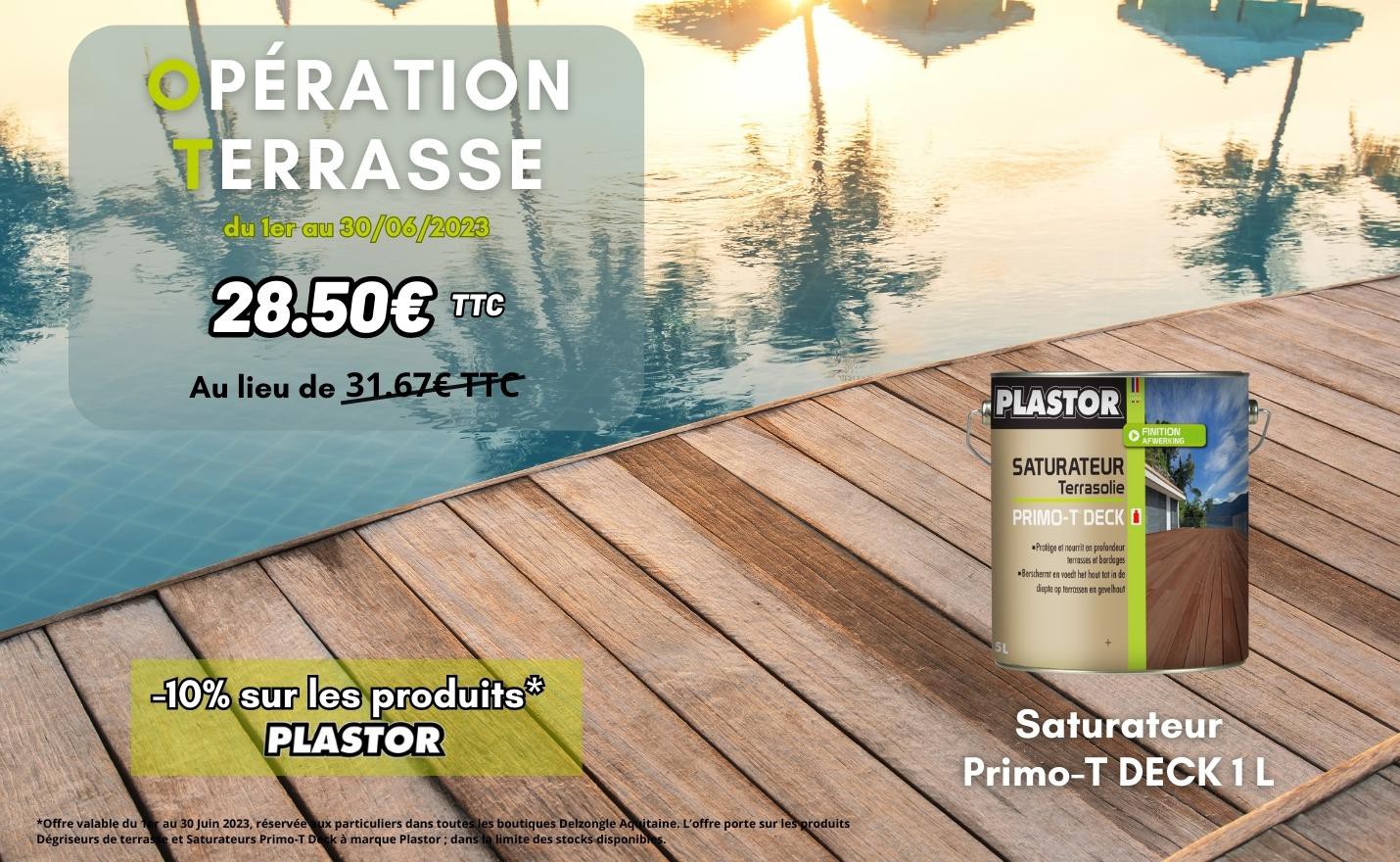 Promotion Saturateur Bois Plastor