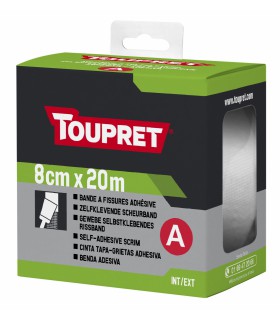 Calicot adhésif Toupret 20 m traitement fissures murs