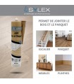 Mastic joint de finition bois et parquet Sylex
