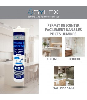 Sylex SA707 Mastic Cuisine et Salle de bain 280ml