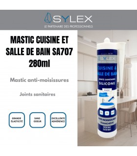 Sylex SA707 Mastic Cuisine et Salle de bain 280ml