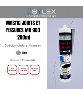 Mastic Acrylique Sylex MA 280ml Joints Et Fissures