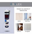 Mastic Acrylique Sylex MA 280ml Joints Et Fissures