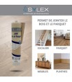 Mastic joint de finition bois et parquet Sylex