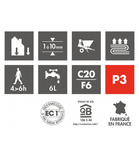 Produit ENDUIT DE RAGREAGE DE SOL AUTOLISSANT ROXOL TRAFIC 3