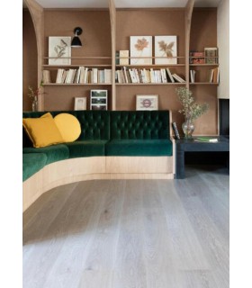 Parquet contrecollé Iconics Design XL Long Harmony Carrare 1980 x 164 x 13 mm