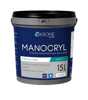 Peinture murale mate Manocryl Mat Krome 15 L