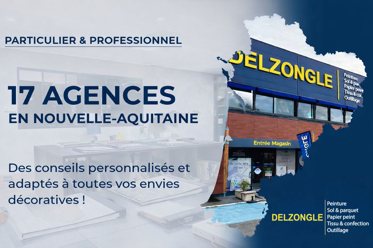 magasin de peinture Delzongle à Bordeaux