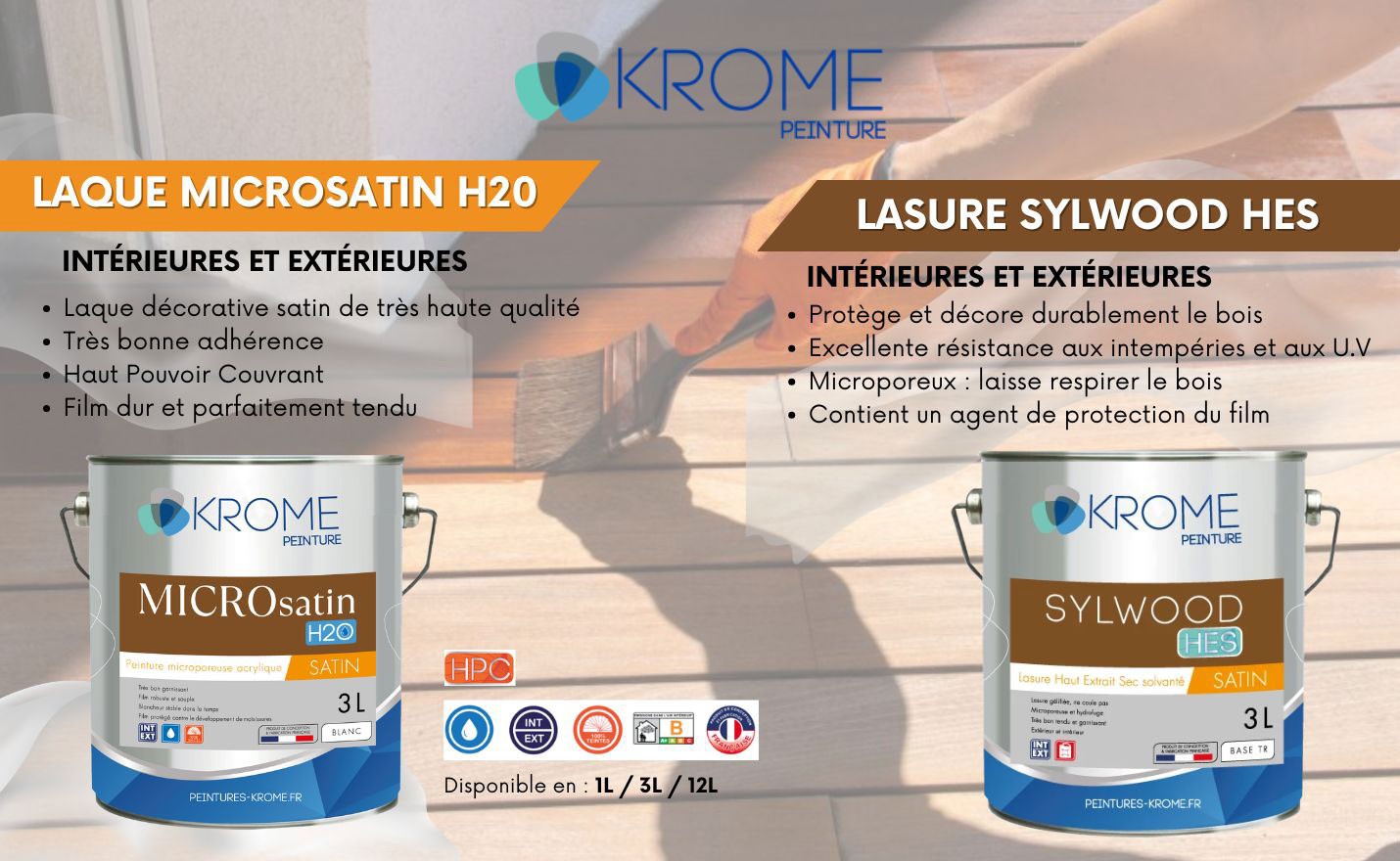 Krome Microsatin H2o et Sylwood