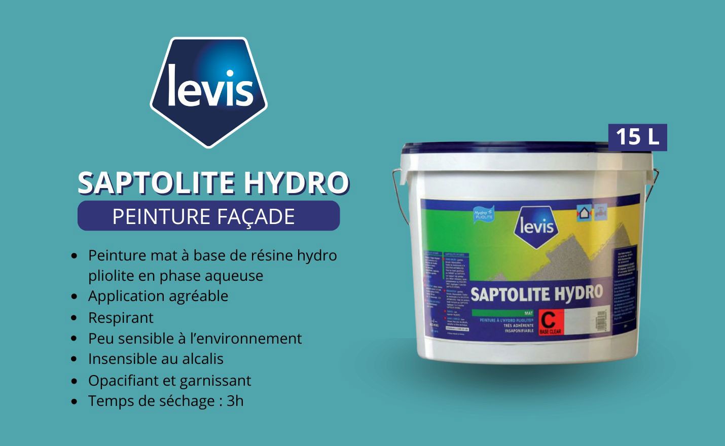 Peinture Levis Façade Saptolite Hydro 