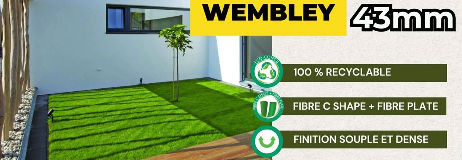 Découvrez le gazon Synthétique Wembley 43mm